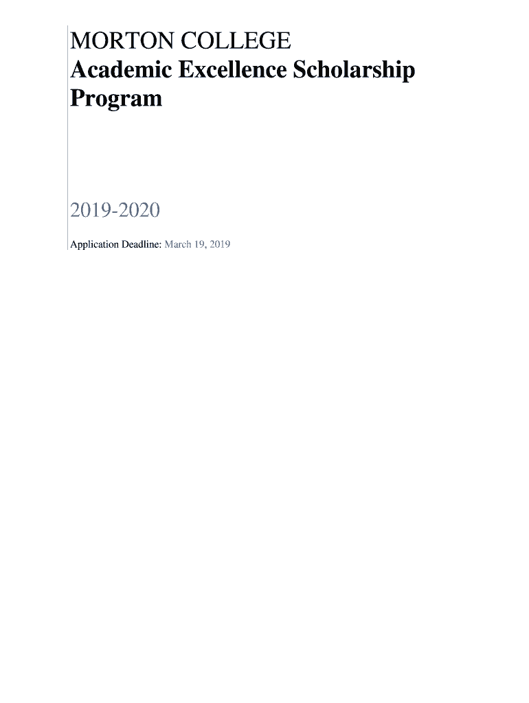 Fillable Online High School Senior (H.S. Class of 2020) Scholarships ...