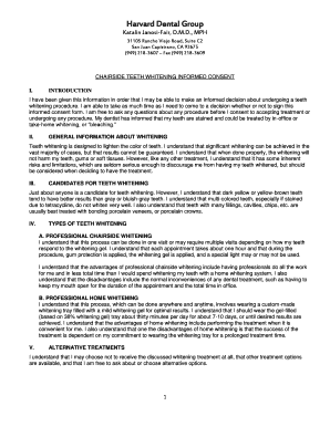 CONSENT FORM (ZOOM! WHITENING)