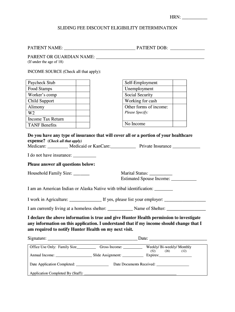 Fillable Online Hunter Health Patient Registration Form Fax Email Print