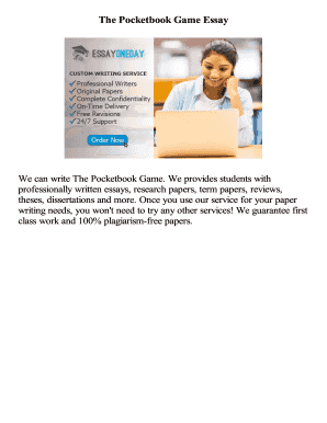 The Pocketbook Game Pdf - Fill Online, Printable, Fillable, Blank ...