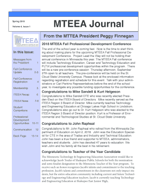 From the MTTEA President Peggy Finnegan