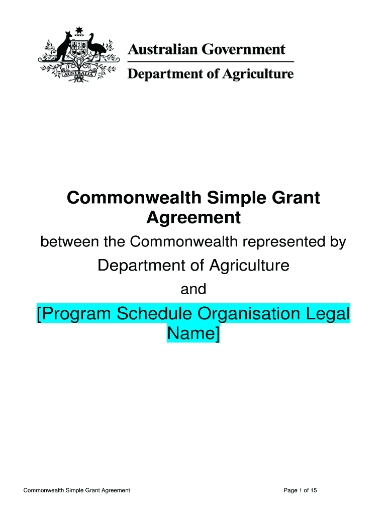 Image 6 for Commonwealth Low Risk Grant Agreement Template