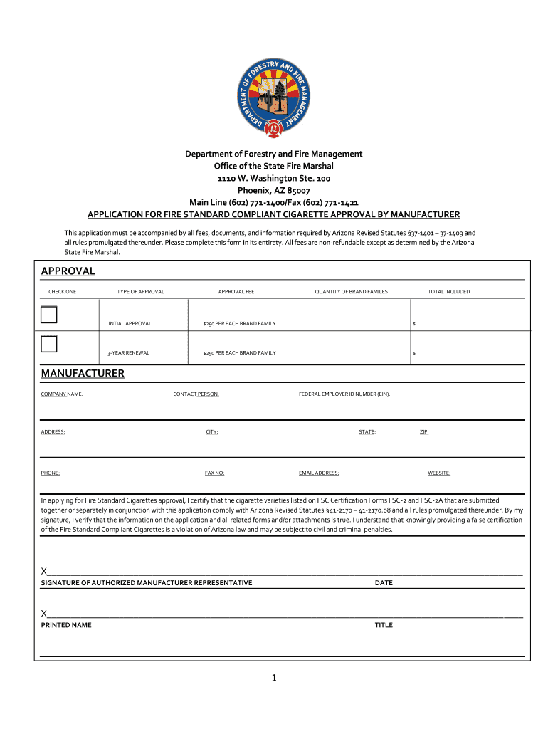 Fillable Online Fire Marshal FSC ApplicationFILLABLE.pdf Form Fax Email ...