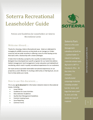 SOTERRA RECREATIONAL LEASES