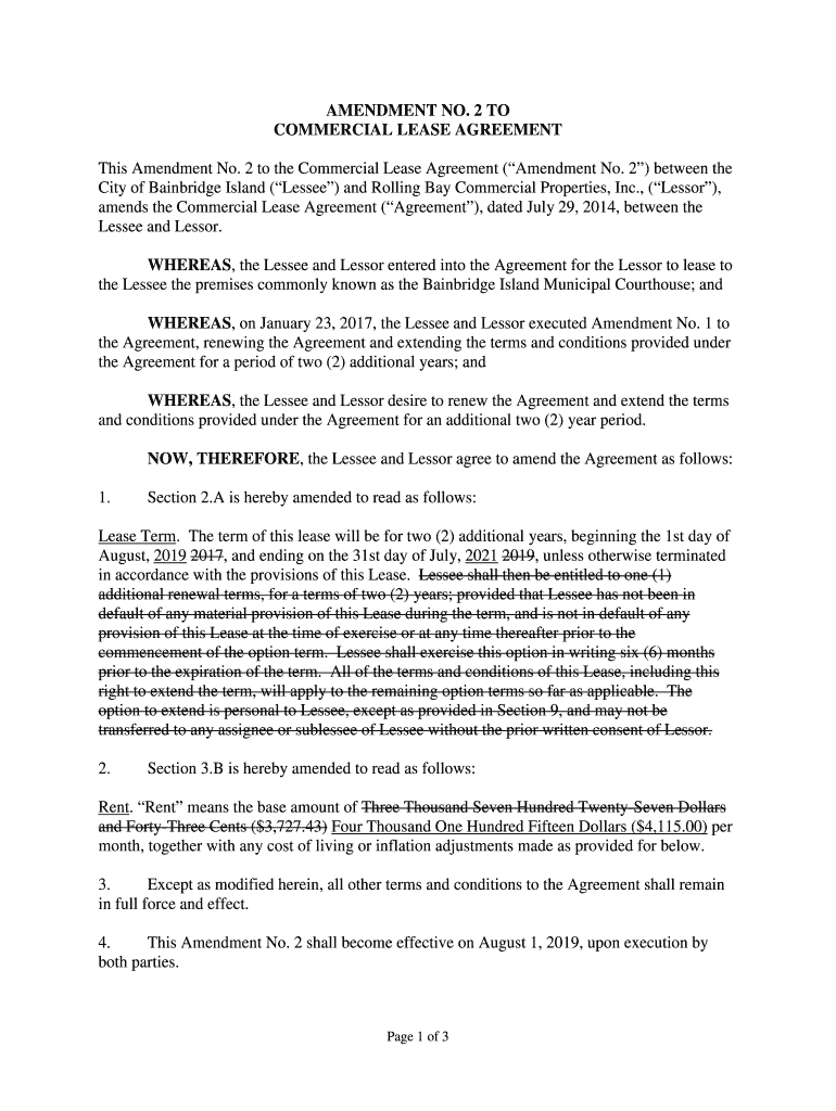 Amendment of Commercial Lease Online Legal Form Nolo Fill out