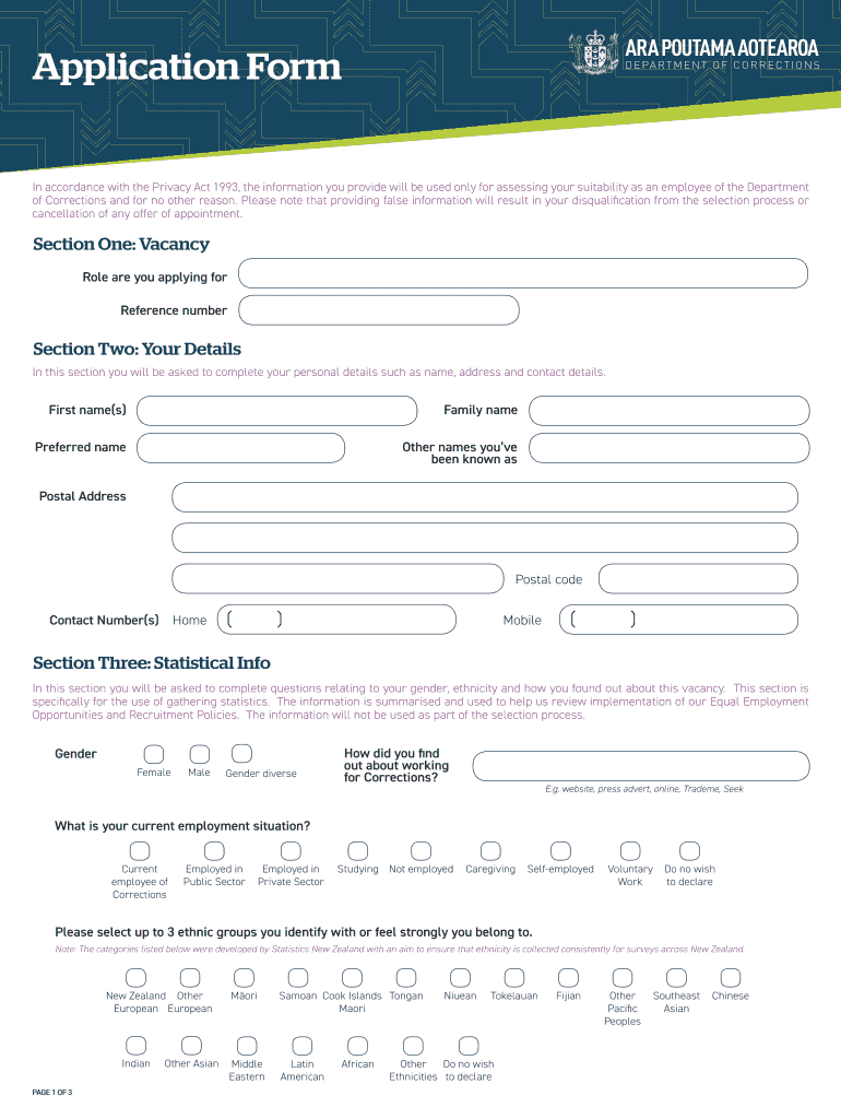 new zealand application vacancy Preview on Page 1