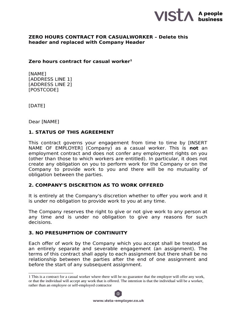 Do Zero Hour Contracts Have A Notice Period AWEDSU