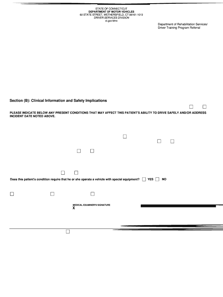 ct dmv medical form Preview on Page 1