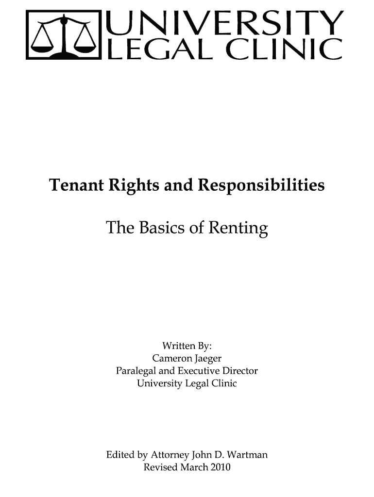 LANDLORD-TENANT LAW Damage to the property; Unpaid Preview on Page 1