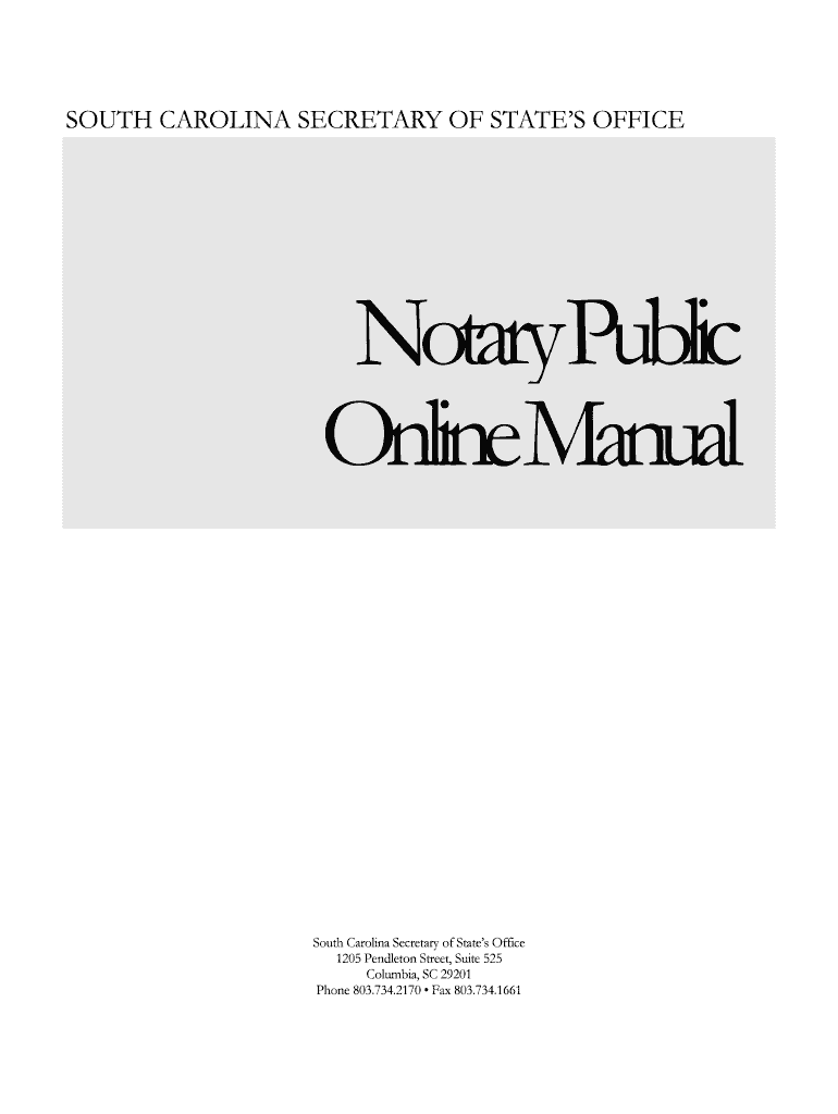 south carolina notary public manual Preview on Page 1