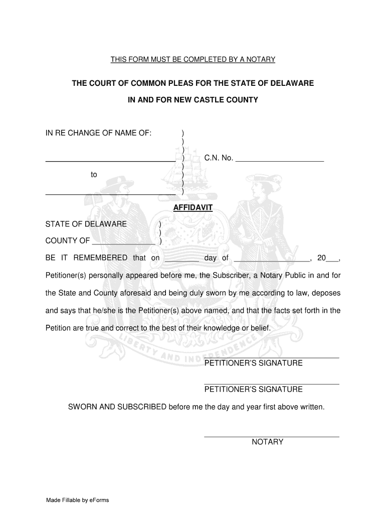 affidavit new castle Preview on Page 1