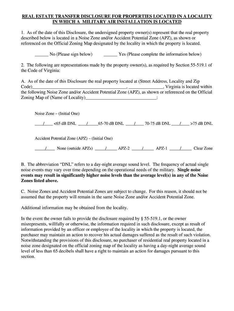 residential property disclosure statement - Fresh Estates Preview on Page 1