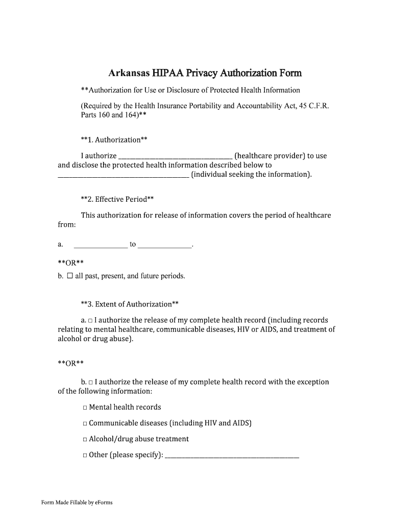 arkansas hipaa Preview on Page 1