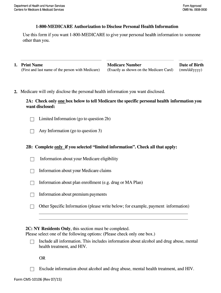 This form is used to advise Medicare of the person or persons Preview on Page 1