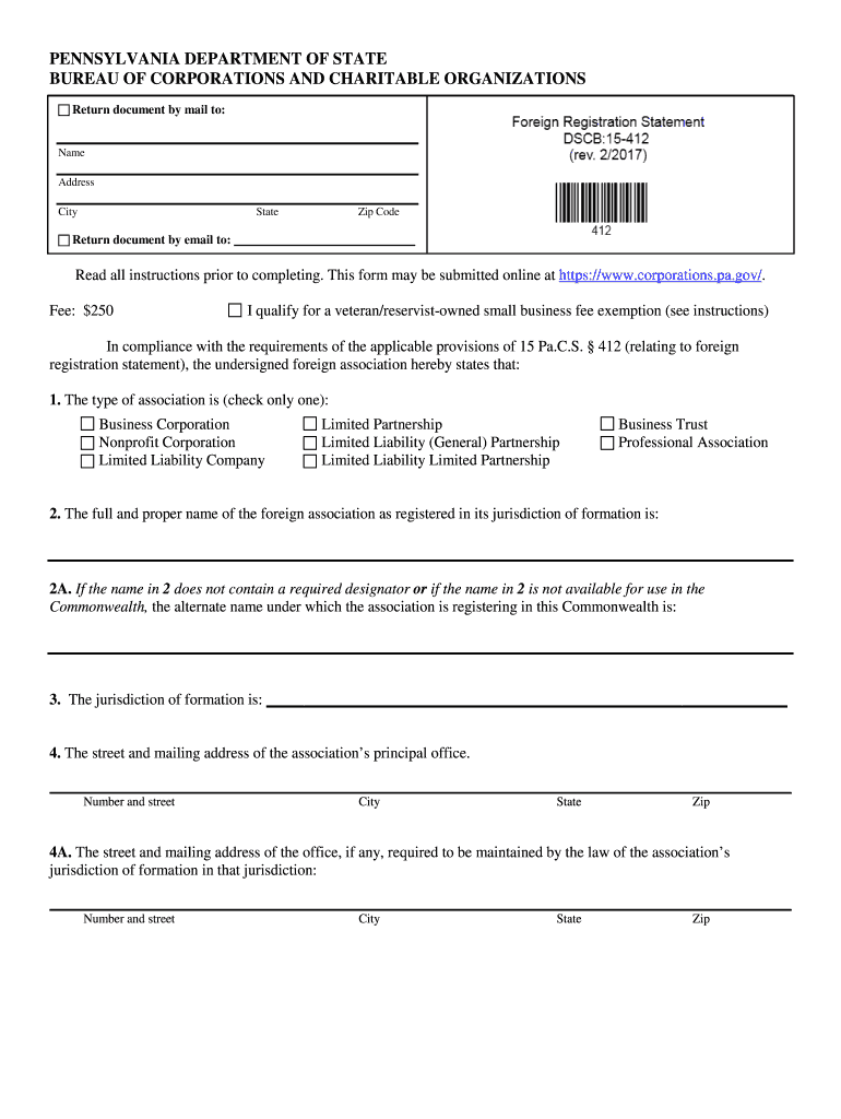 Certificate of Denial - Pennsylvania Department of State Preview on Page 1