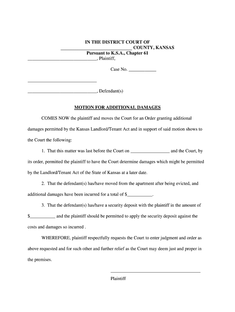 Pro Se Eviction Packet Form - Fifth Judicial District Court of Preview on Page 1