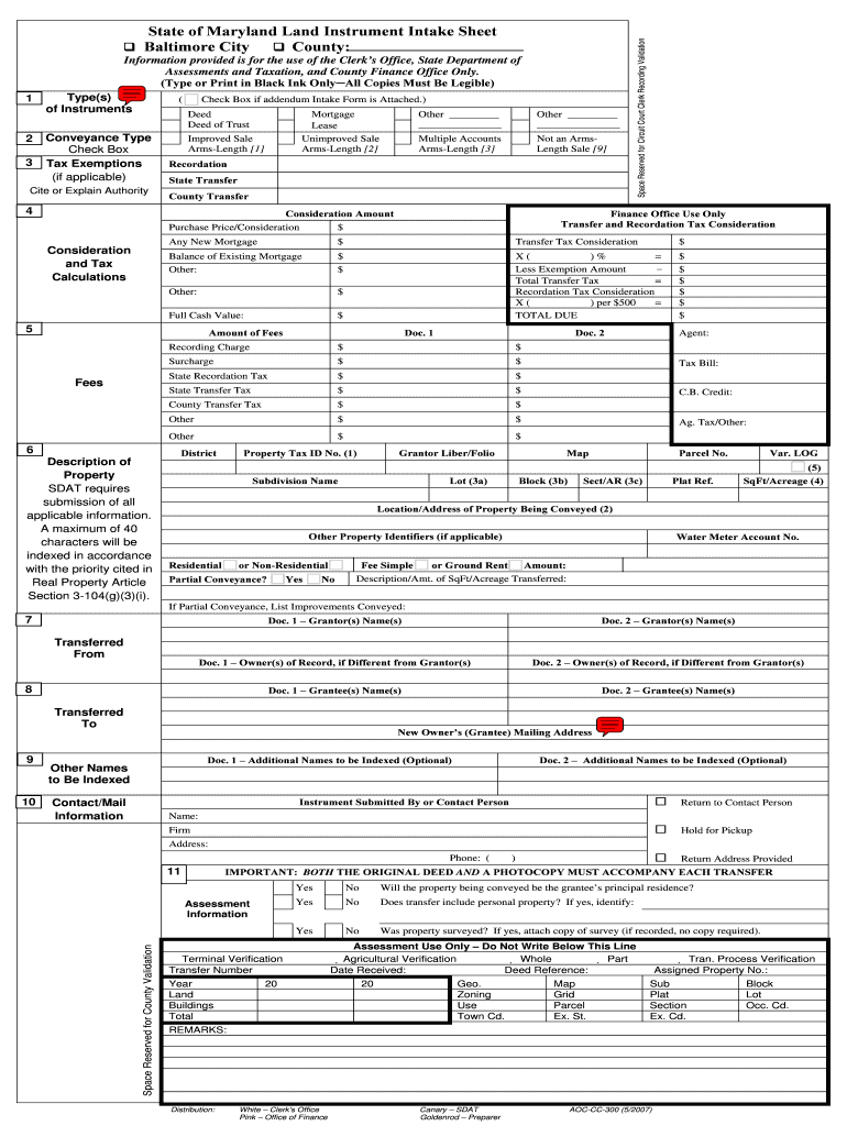 Fillable Online Maryland sheet form - Fill Out and Sign Printable PDF ...