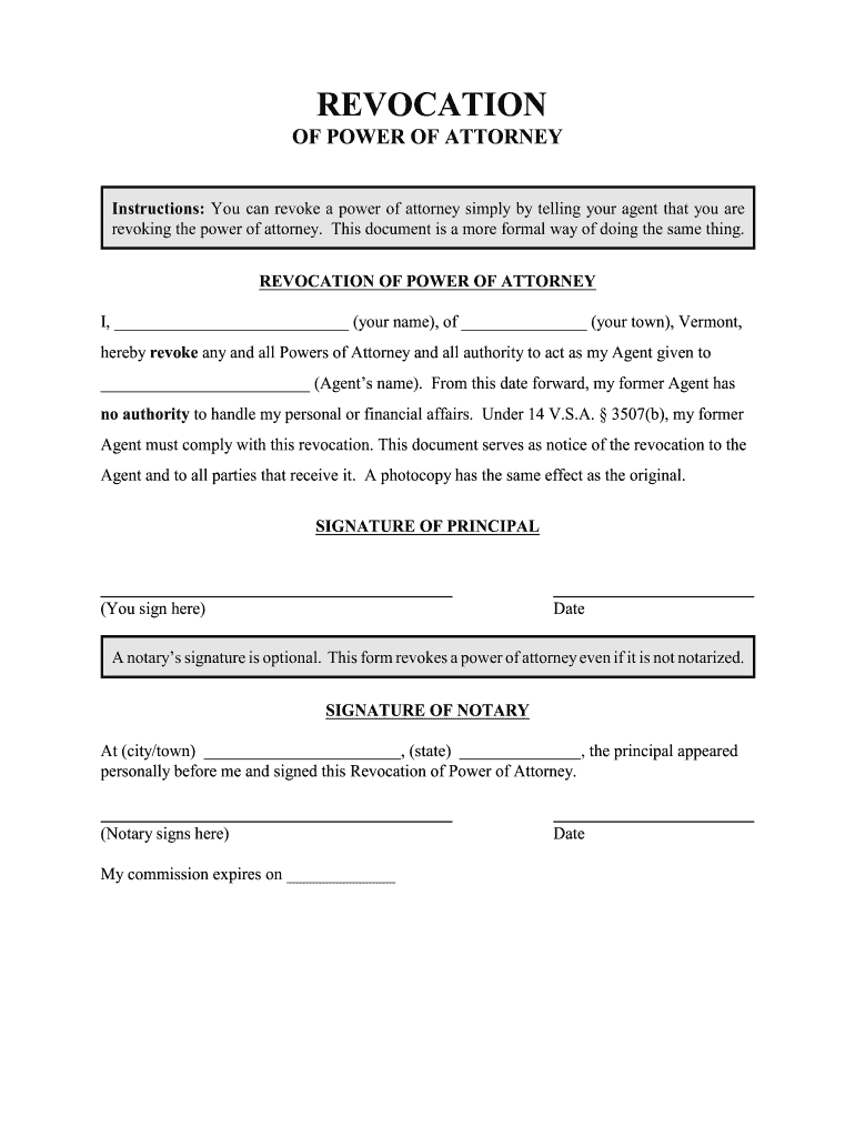 Vermont Tax Power of Attorney (Form PA-1) eForms Free Preview on Page 1