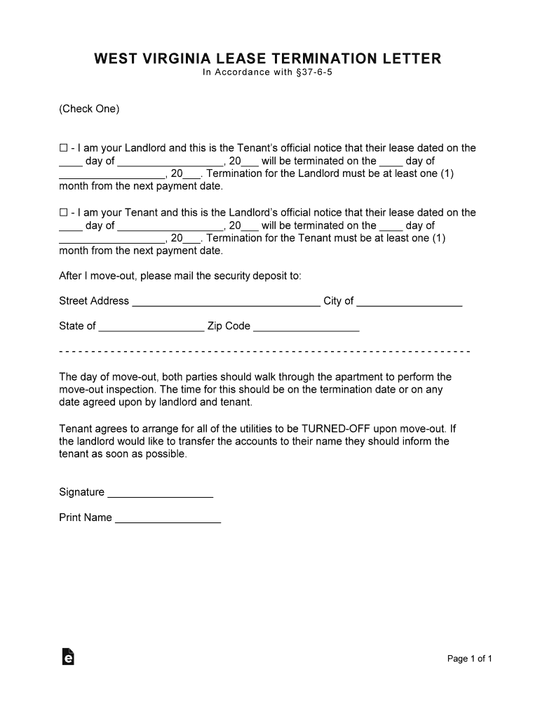 30 day notice to vacate virginia letter no lease Preview on Page 1