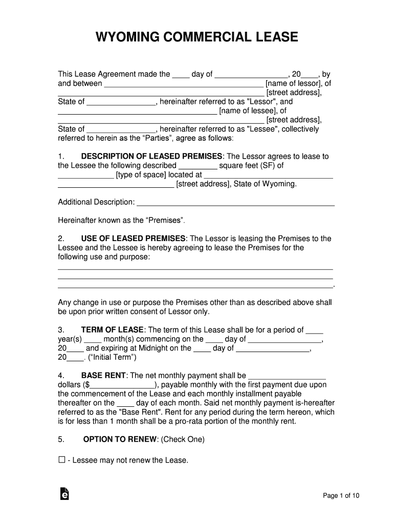 LEASE AGREEMENT - Prestige Title Preview on Page 1