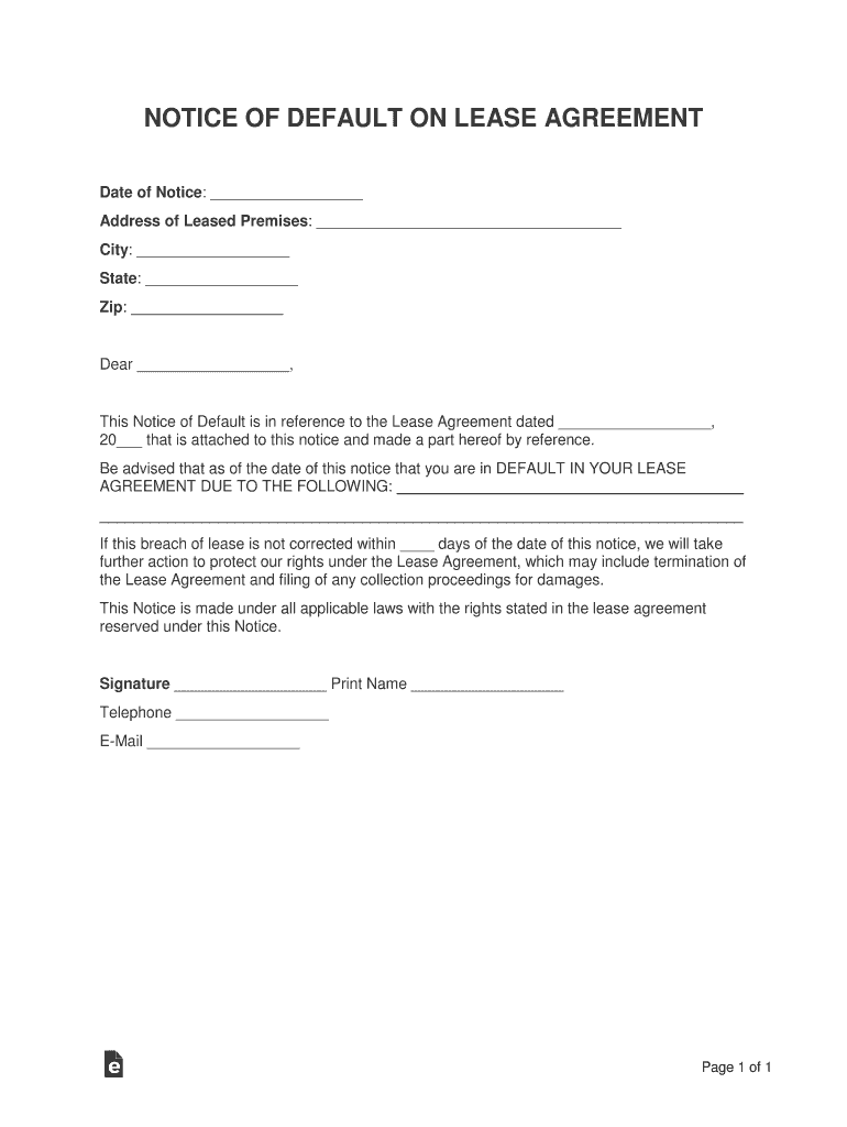 RESIDENTIAL LEASE AGREEMENT - Template Preview on Page 1