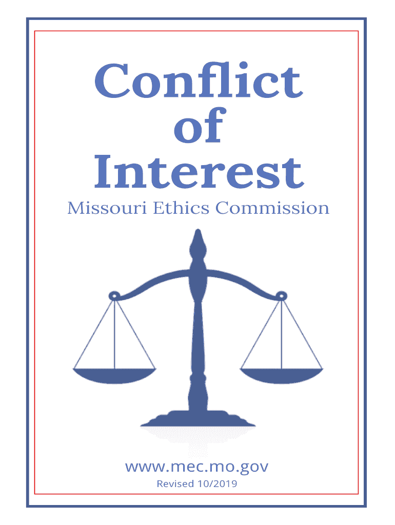 Fillable Online Conflict of Interest Guide Missouri Ethics Commission