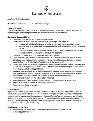 Referral Coordinator Resume SamplesVelvet Jobs