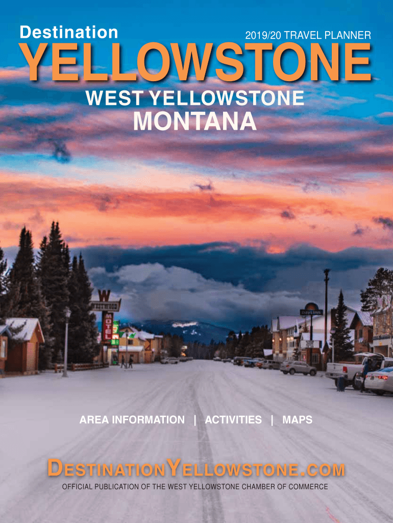 Fillable Online Top things to do in West Yellowstone Fax Email Print