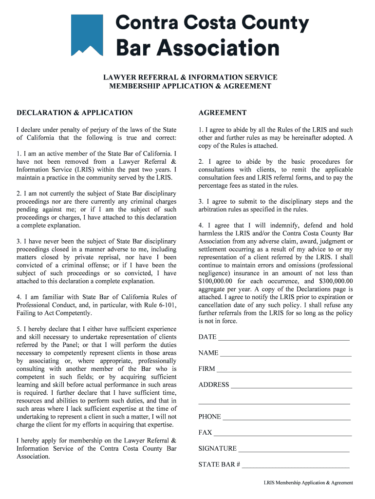 Panel Attorney Agreement - California Lawyers for the Arts Preview on Page 1