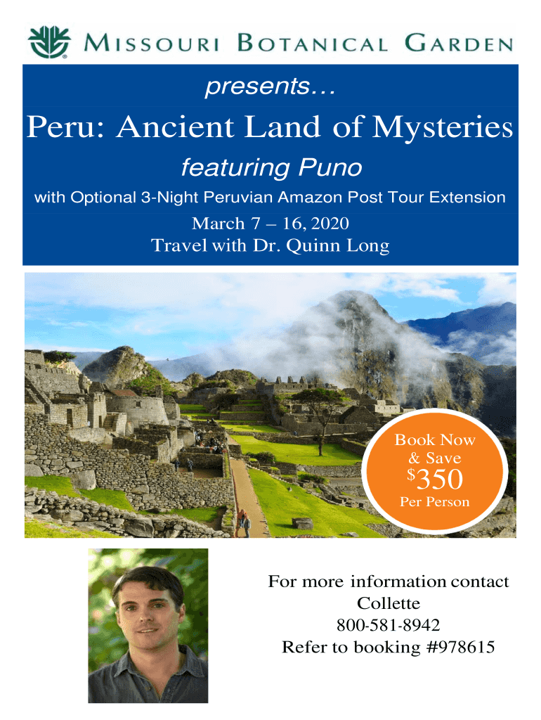 Fillable Online Peru Ancient Land of Mysteries PDF