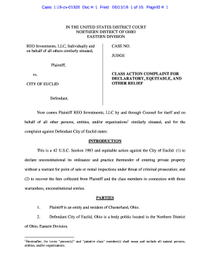 Reo Investments, Llc v. City of Euclid - 1