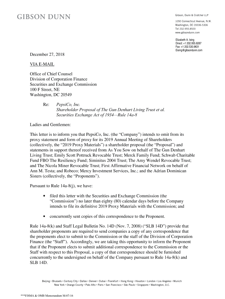 Fillable Online McDonald's Corporation; Rule 14a8 noaction letter