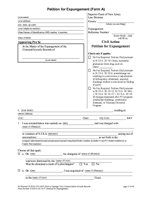 Fillable Online allowing us to modify their expungement guide Fax Email ...