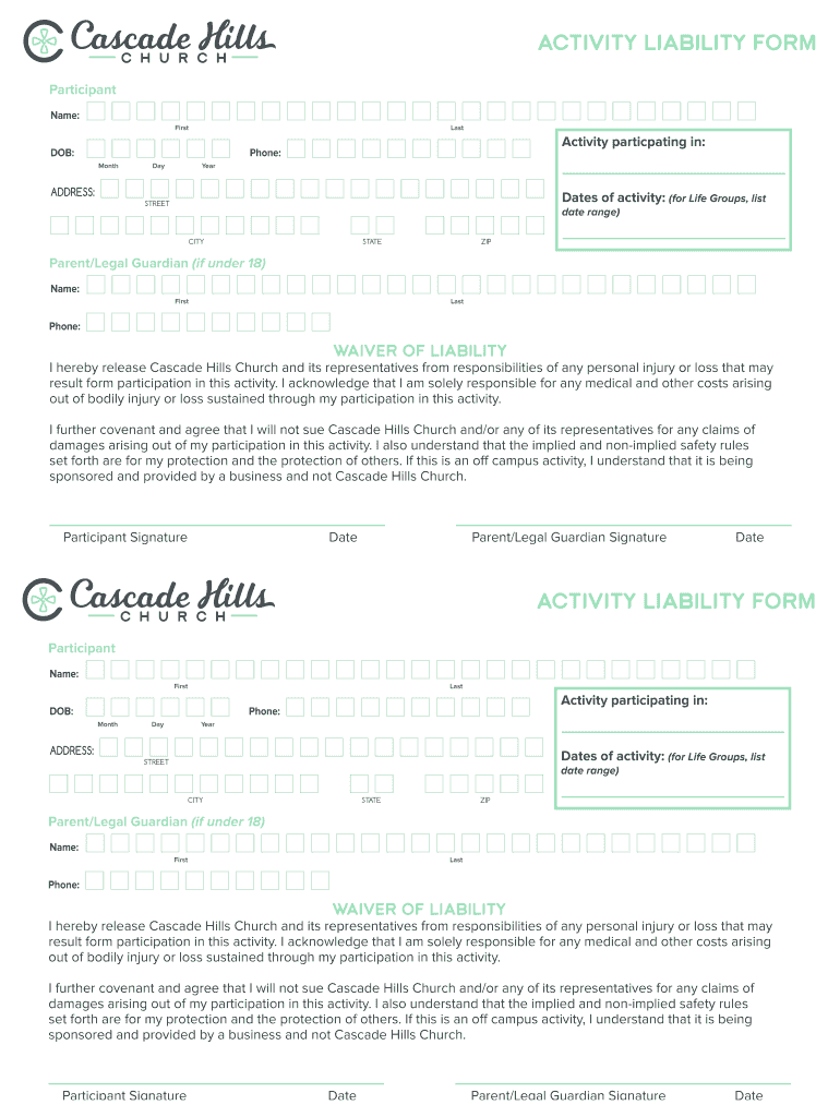 Fillable Online CHC Activity Form Fax Email Print - pdfFiller