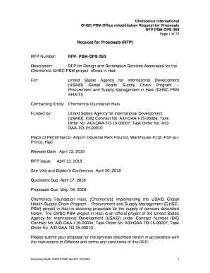 REQUEST FOR PROPOSALShort-Term Technical ...