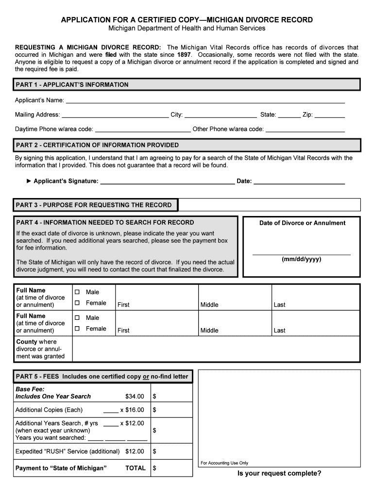 Divorce Decree Michigan Sample