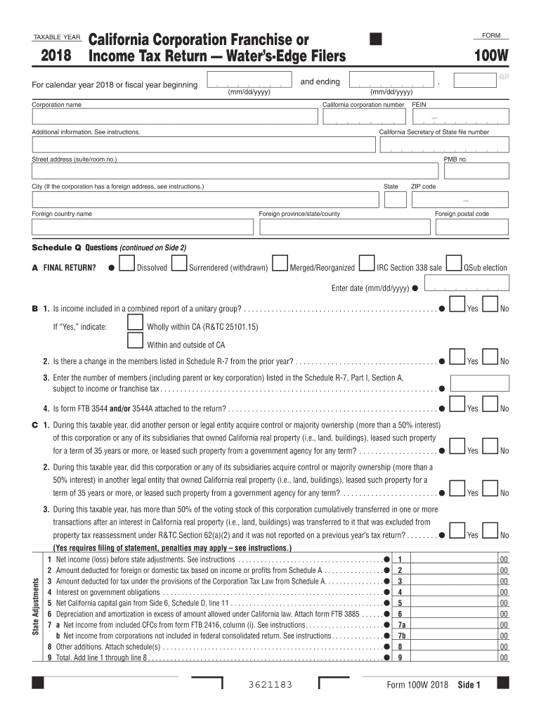 form 100w Preview on Page 1.