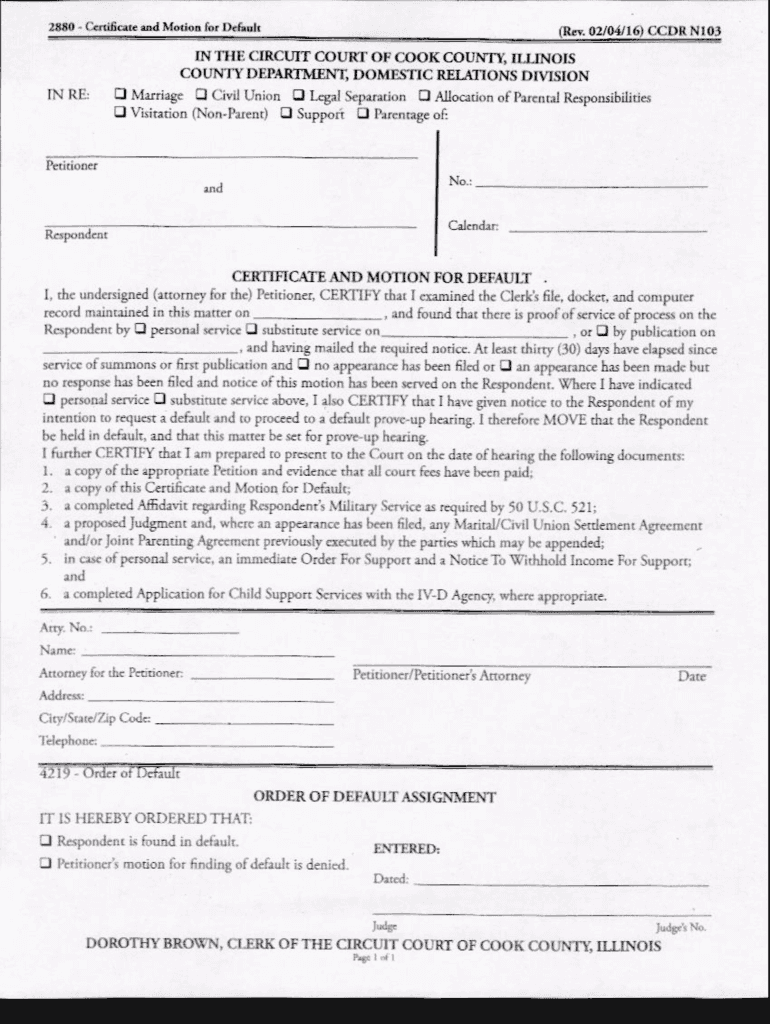 Fillable Online Sample documents from the Early Resolution Program in ...