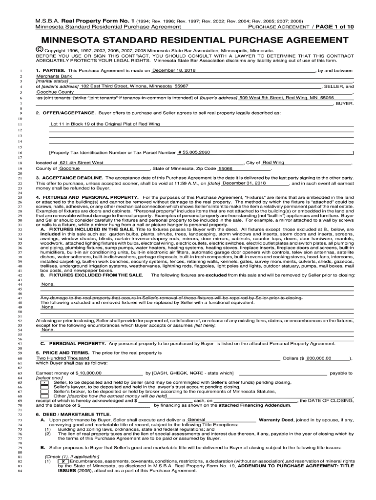 mn purchase agreement 2023 Preview on Page 1.