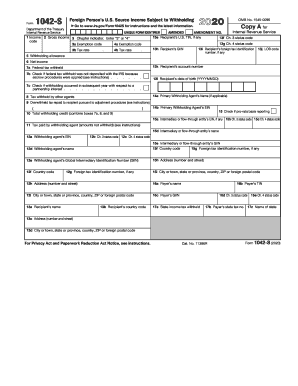 irs form 1042s income