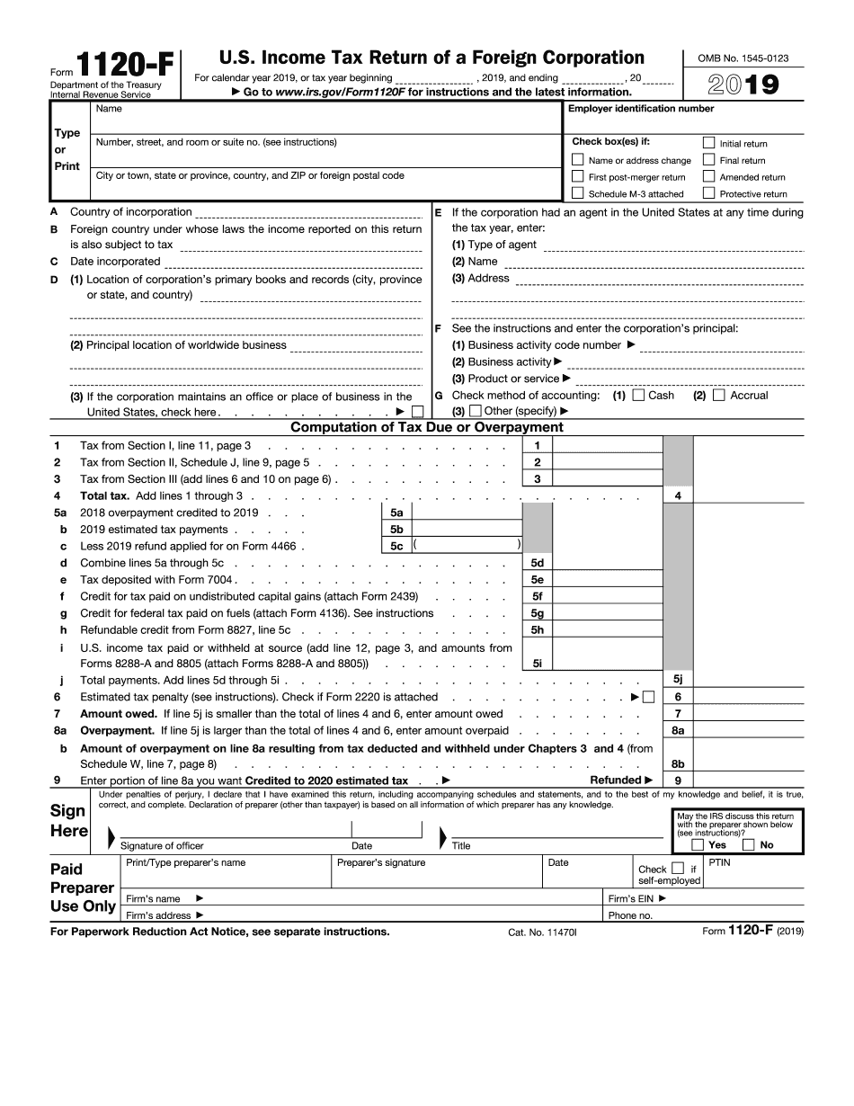 Form 1120 Tax Templates Online To Fill In PDF