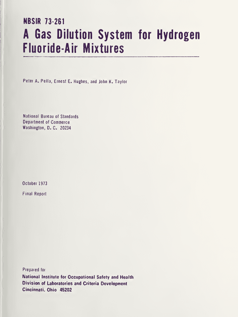 Fillable Online nvlpubs nist A gas dilution system for hydrogen