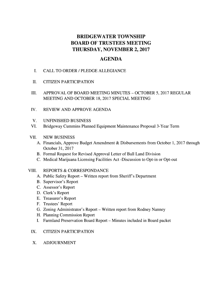 Fillable Online Bridgeway Cummins Planned Equipment Maintenance