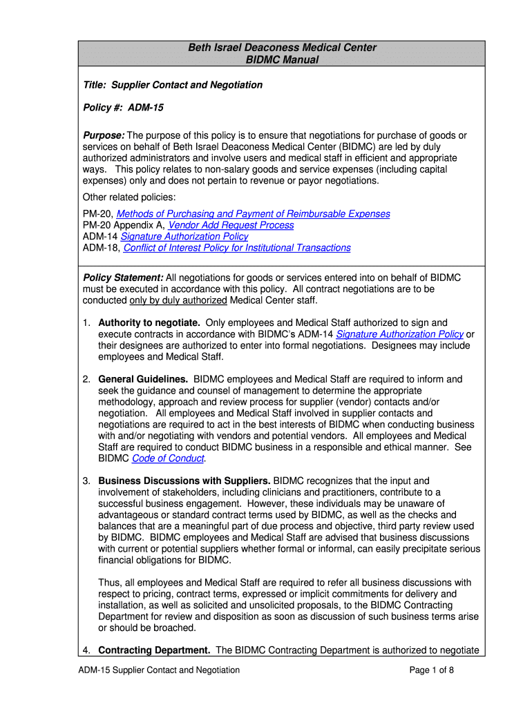 adm 15 form policy Preview on Page 1