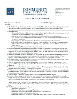 This agreement is between Esq