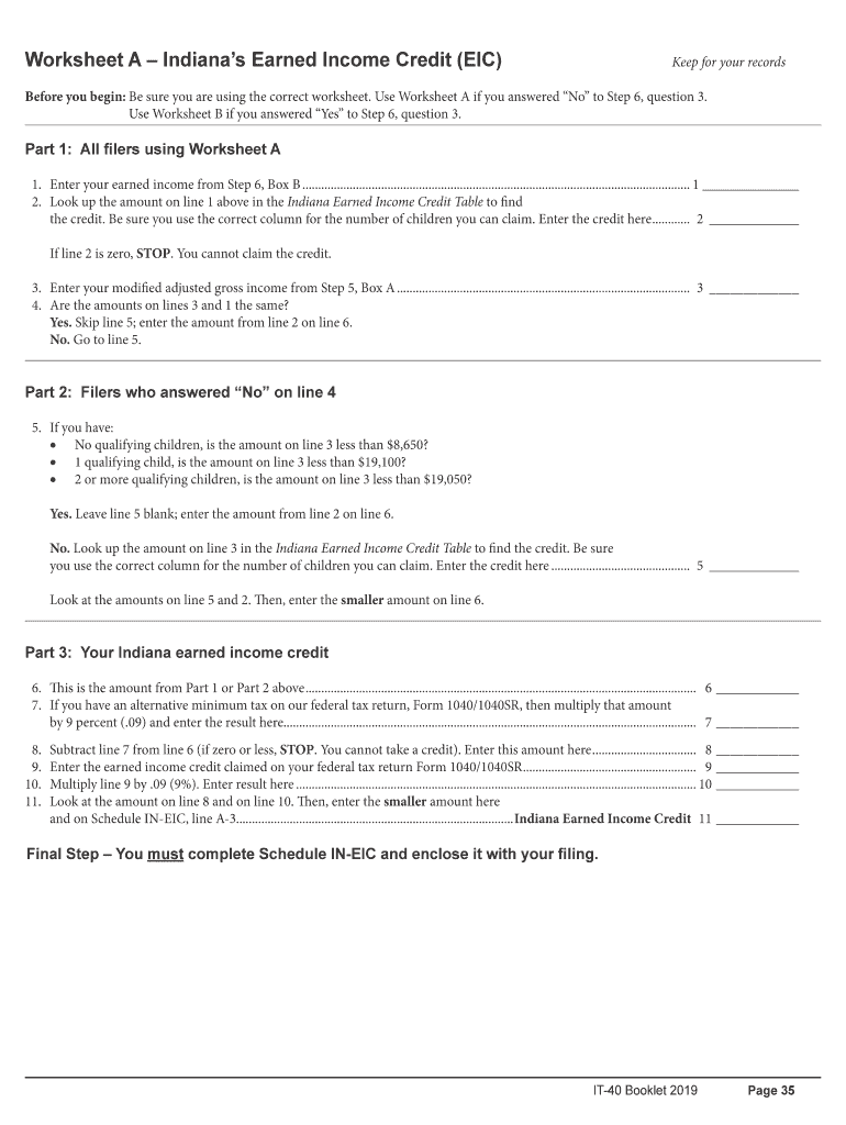 Get And Sign It 40 Indiana Tax Booklet 2011 2017 Form ... Preview on Page 1