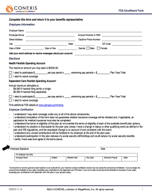 CONEXIS-FSA-DCAP-Enrollment-Form