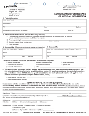 Authorization for Release of Medical Information