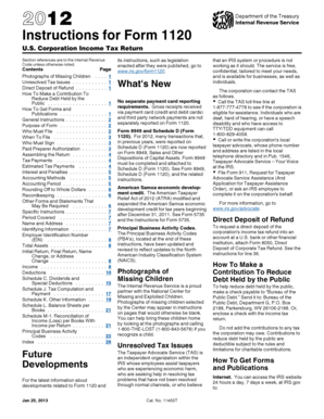 Instructions for Form 1120