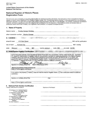 National Register of Historic Places Registration Form